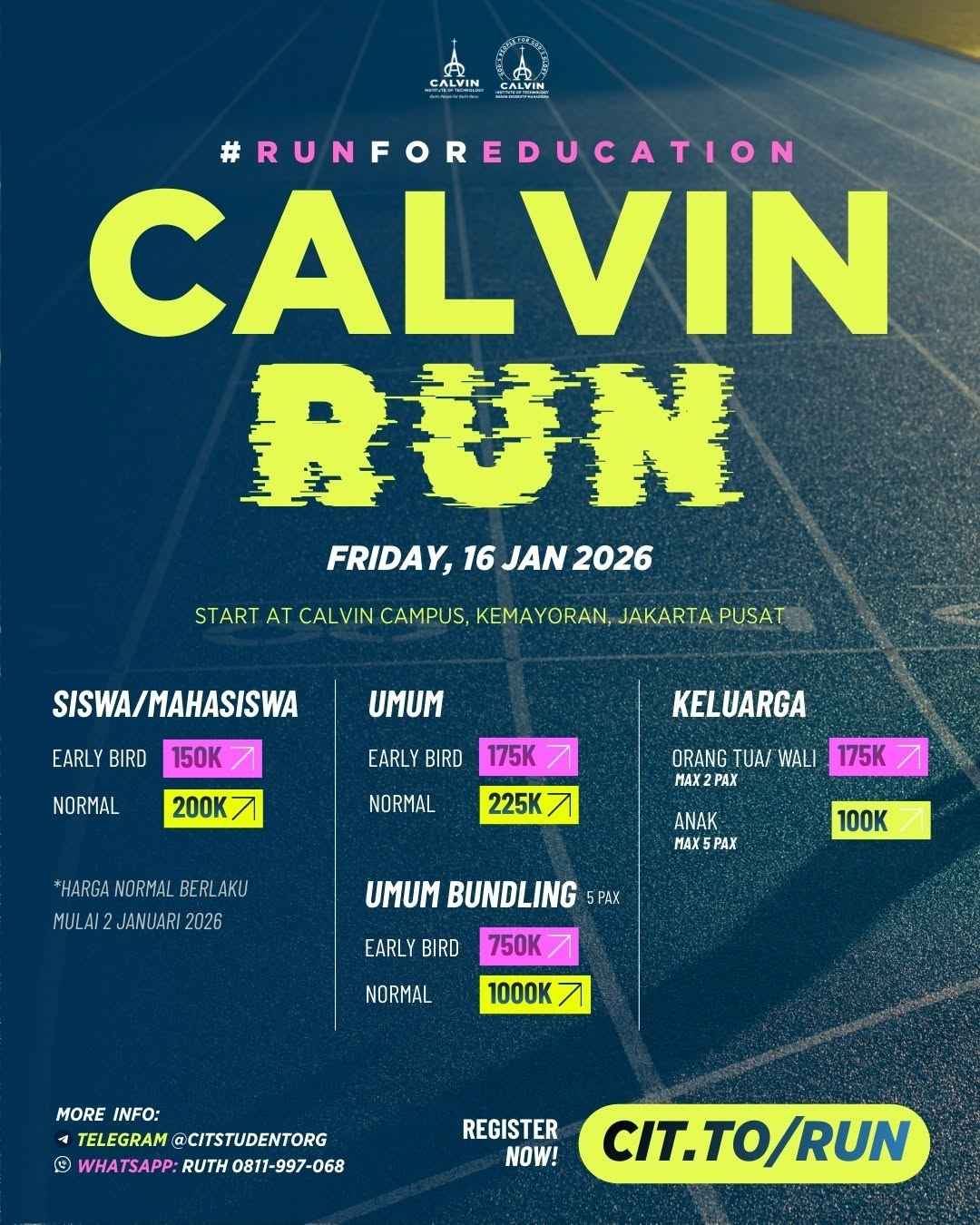 Calvin Run 2026 – Run For Education