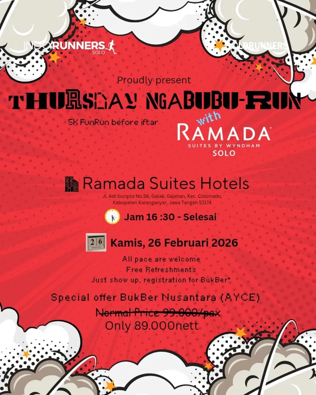 Thursday Ngabubu-run with Ramada Suites by Wyndham