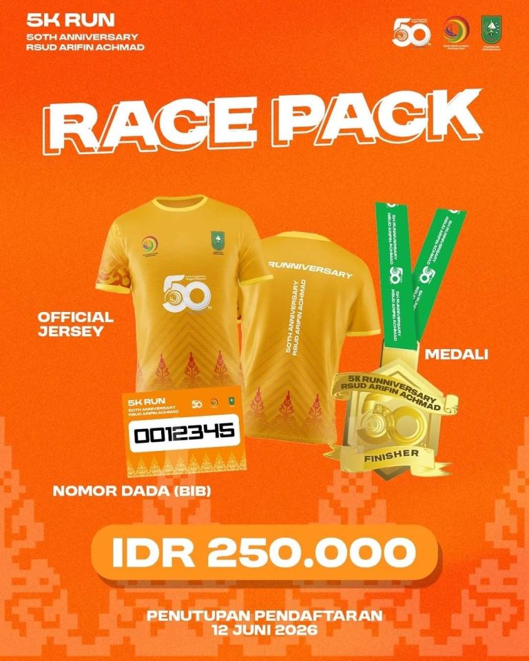 The RSUD Arifin Achmad 5K Runniversary
