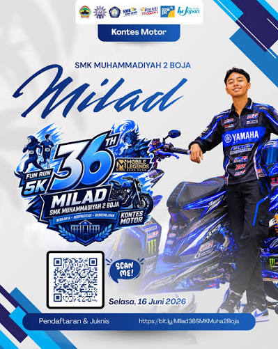 Fun Run 5K Milad ke-36 SMK Muhammadiyah 2 Boja