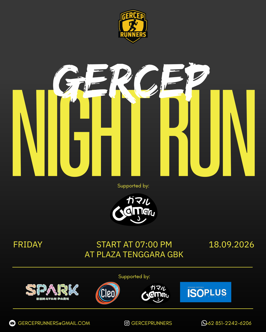 Gercep Night Run supported by Gamaru