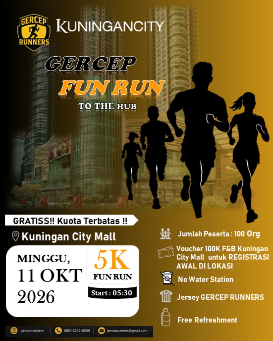 GERCEP FUN RUN TO THE HUB 5K
