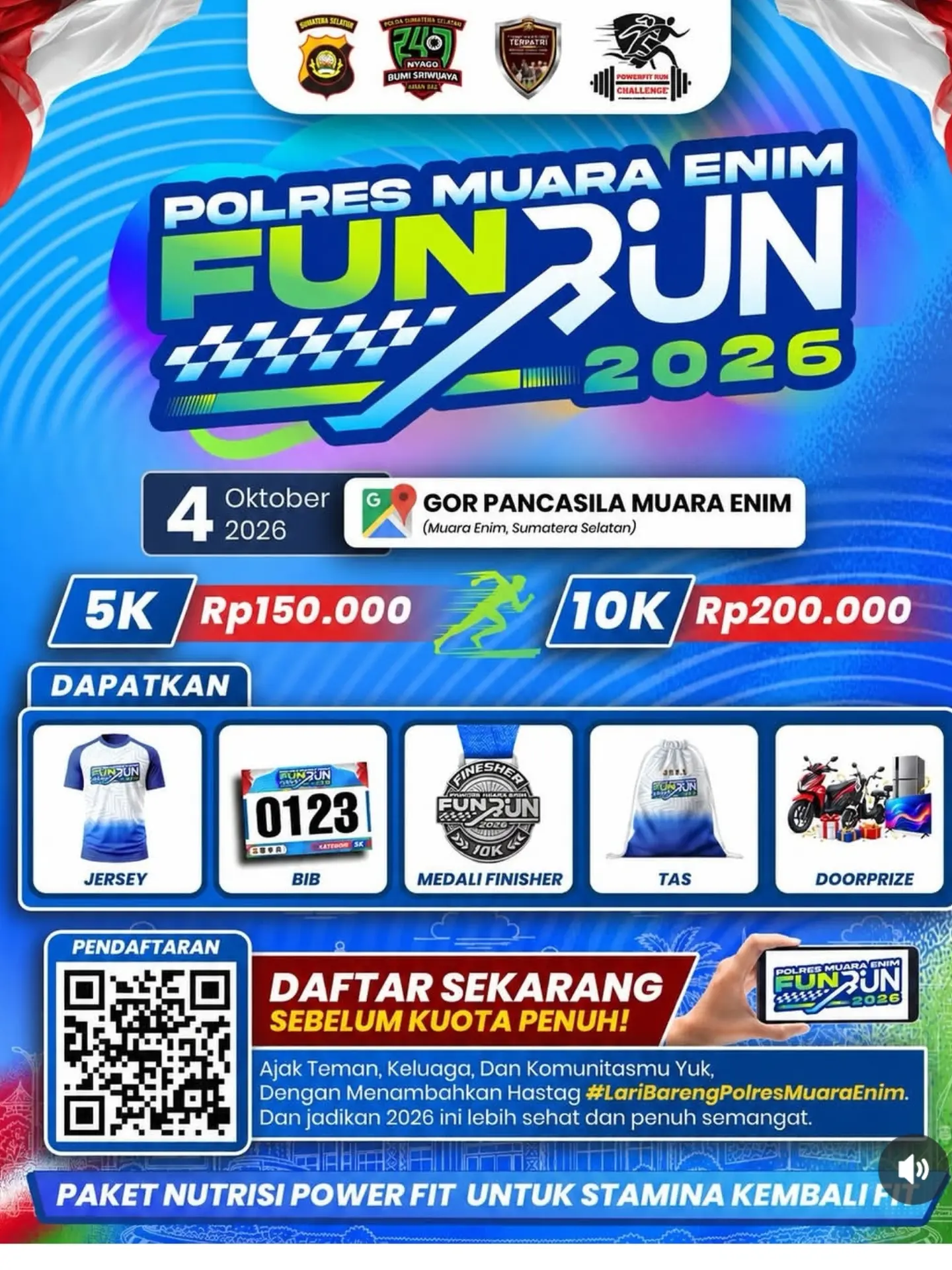 Polres Muara Enim Fun Run 2026