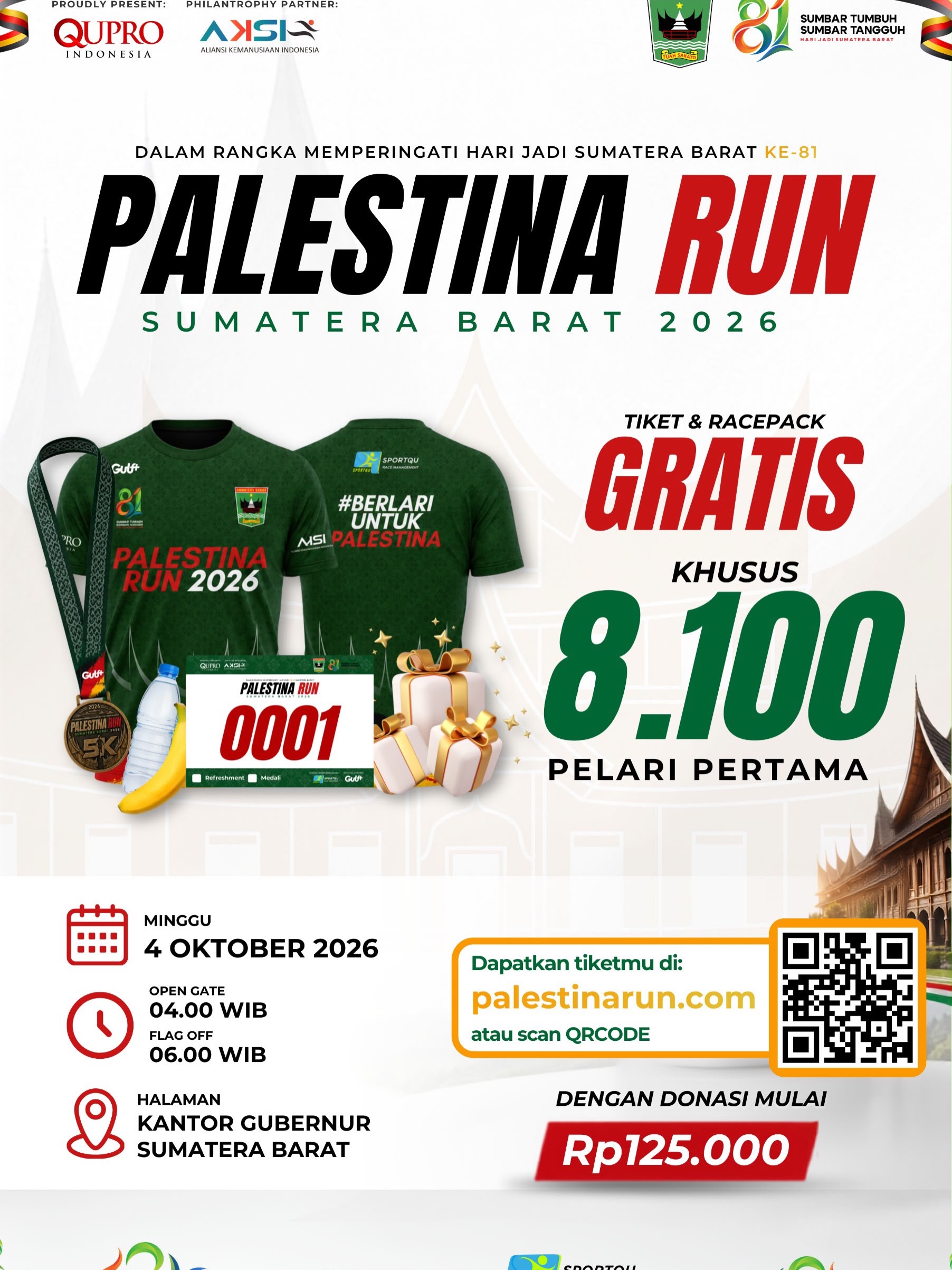 Palestina Run Sumatera Barat 2026