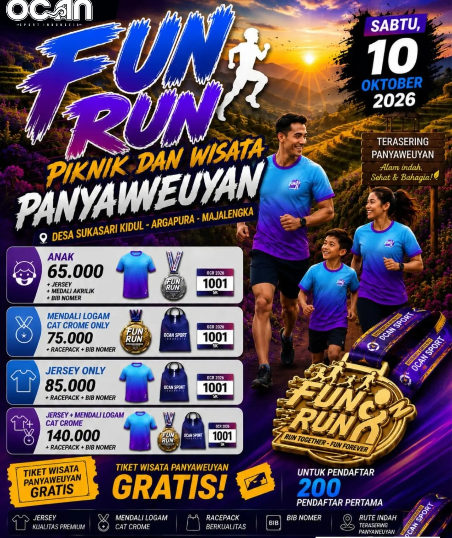 Fun Run Piknik dan Wisata Panyaweuyan 2026
