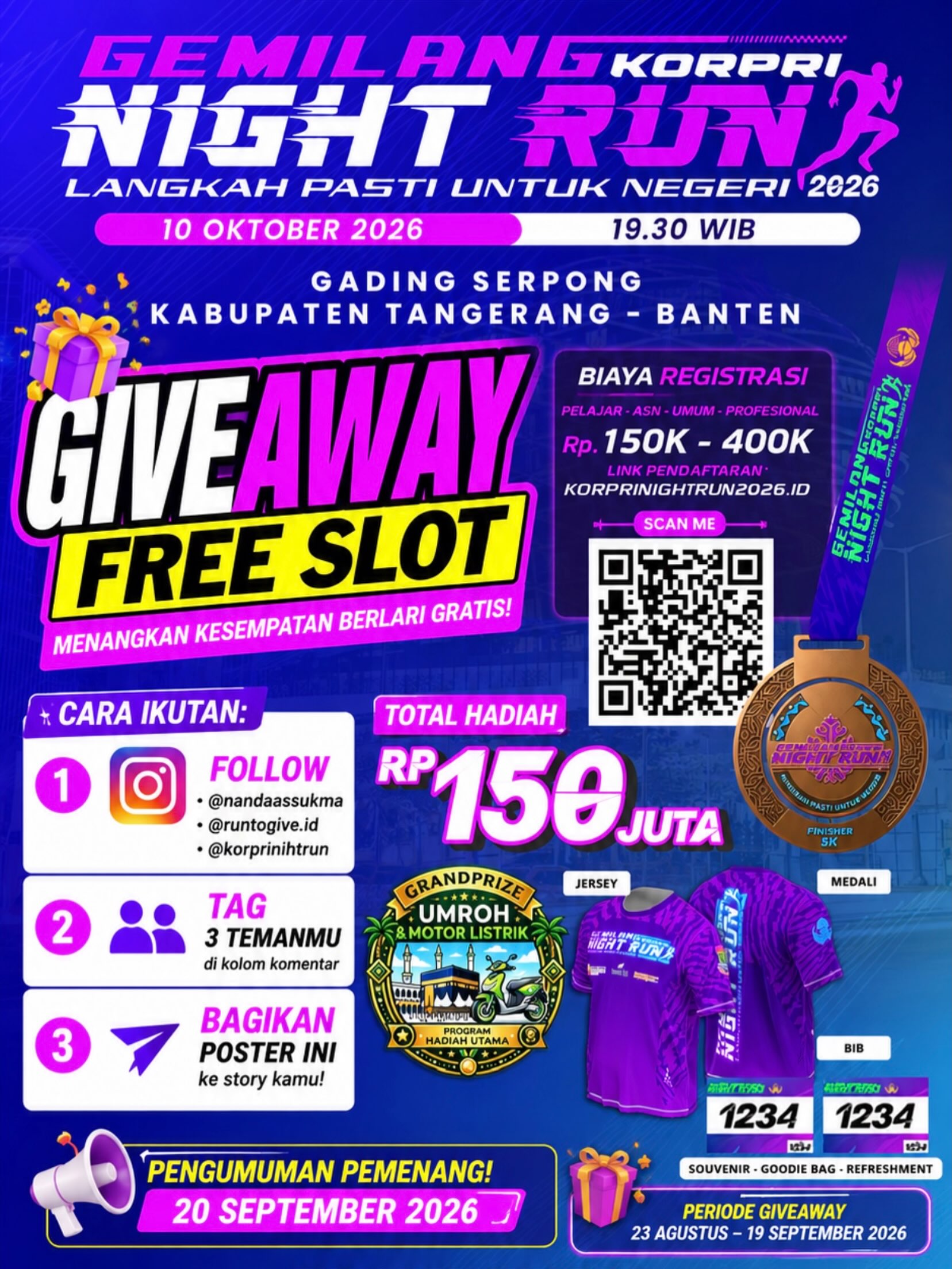 Gemilang KORPRI Night Run 2026