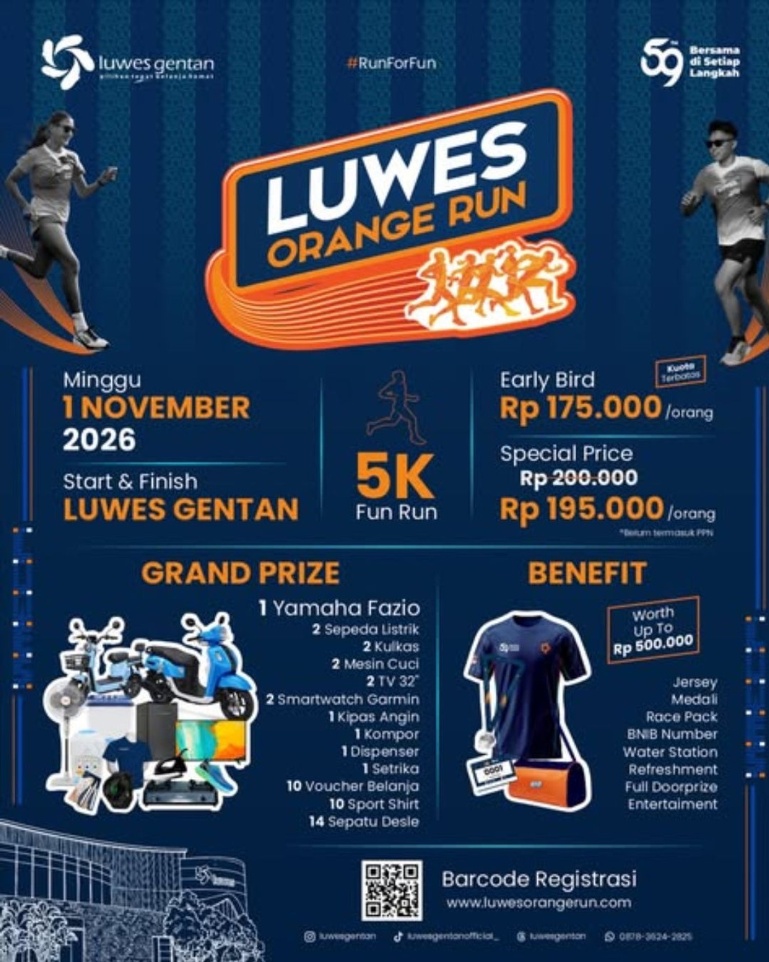 Luwes Orange Run 2026 Gentan