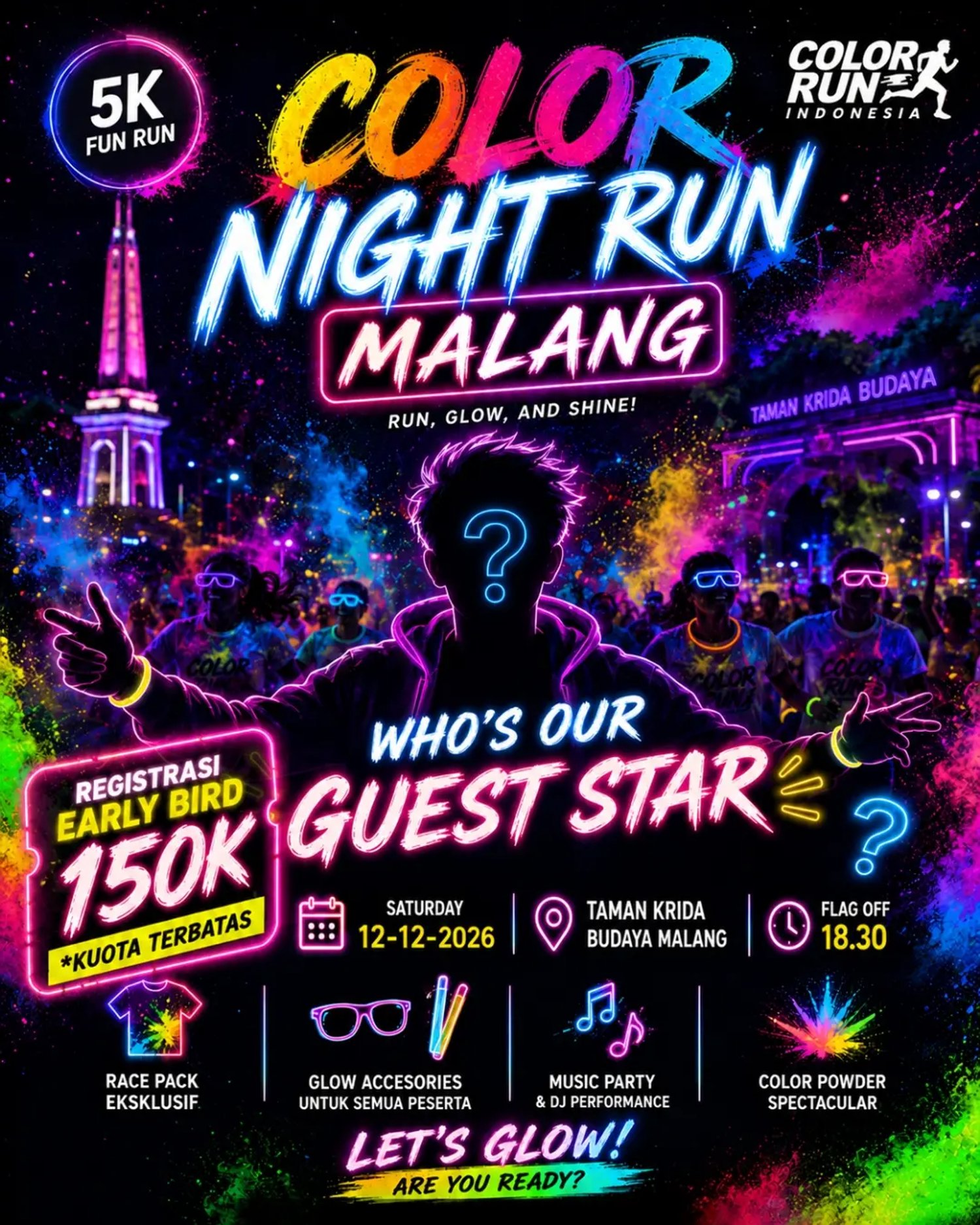 Color Night Run Malang 2026