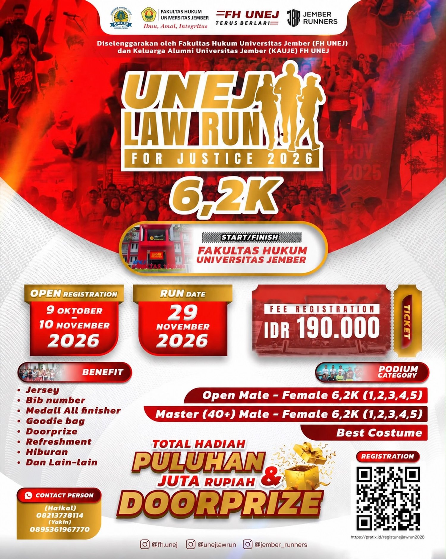 UNEJ Law Run For Justice 2026