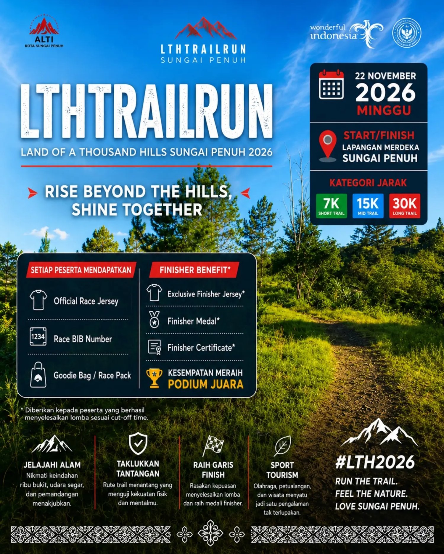 Land of a Thousand Hills Trail Run Sungai Penuh 2026