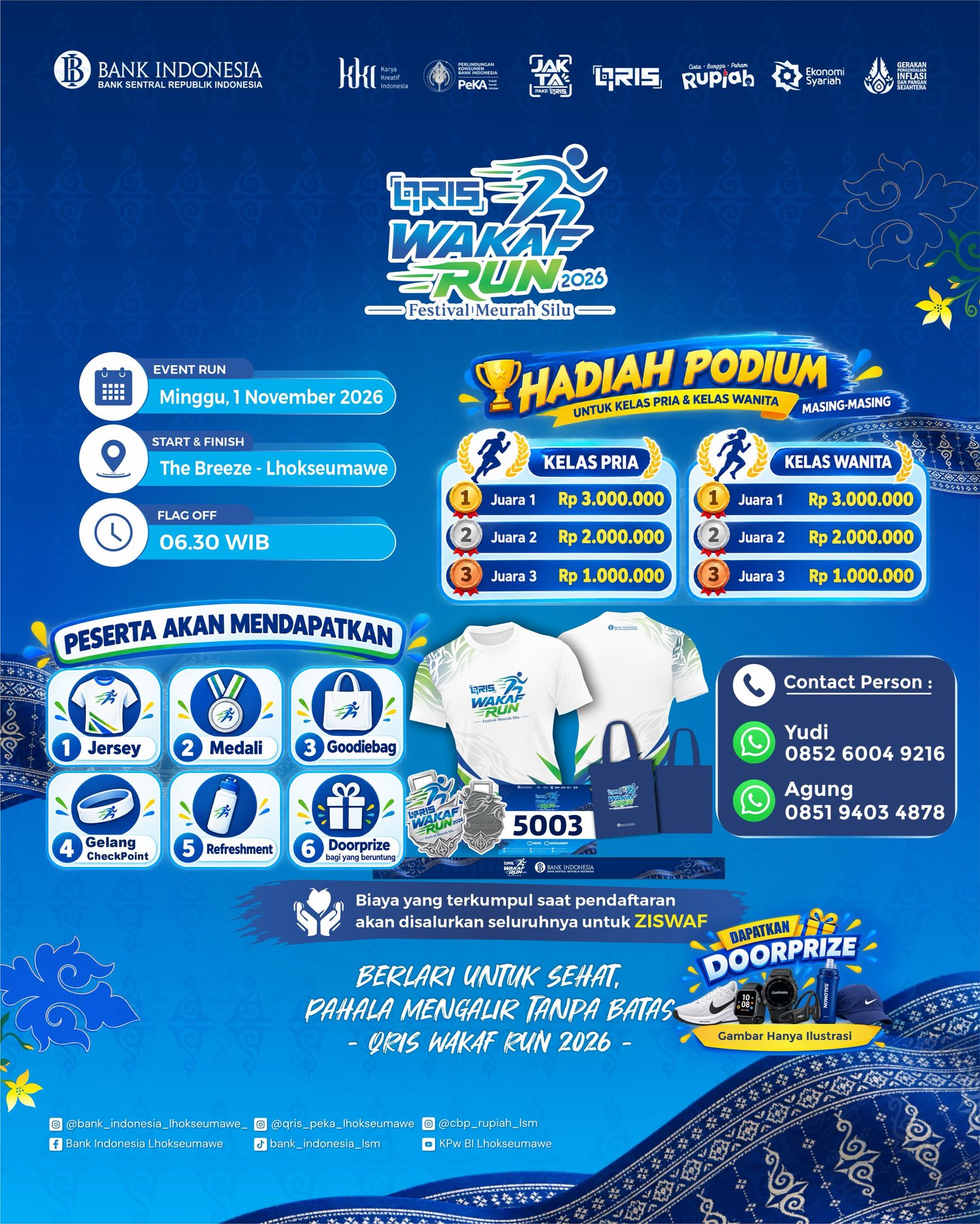 QRIS Wakaf Run Festival Meurah Silu 2026