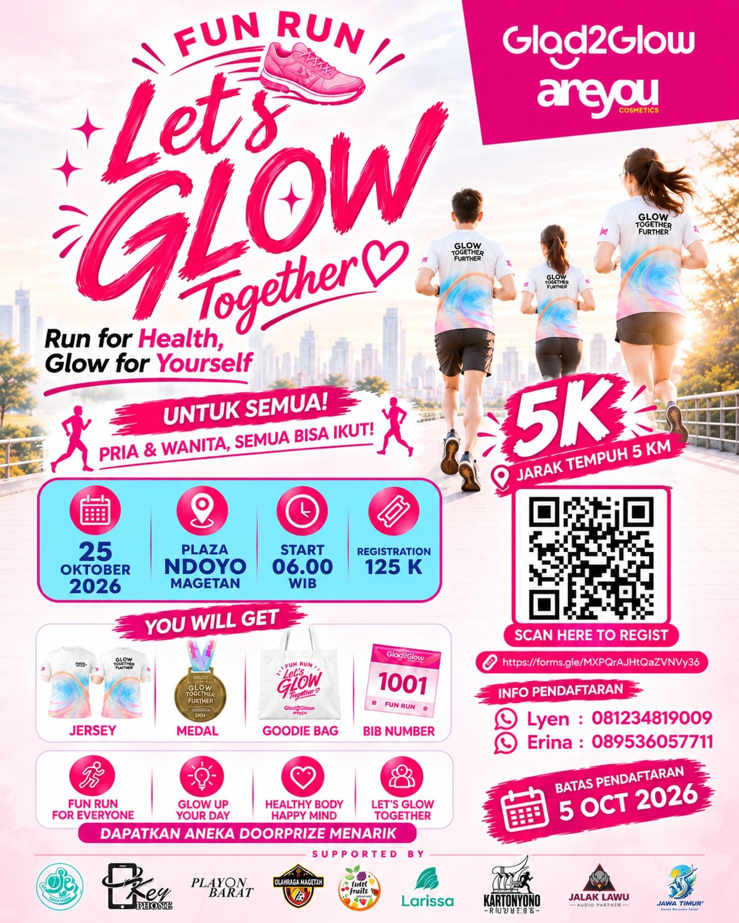 Fun Run 5K Glad2Glow x Areyou 2026