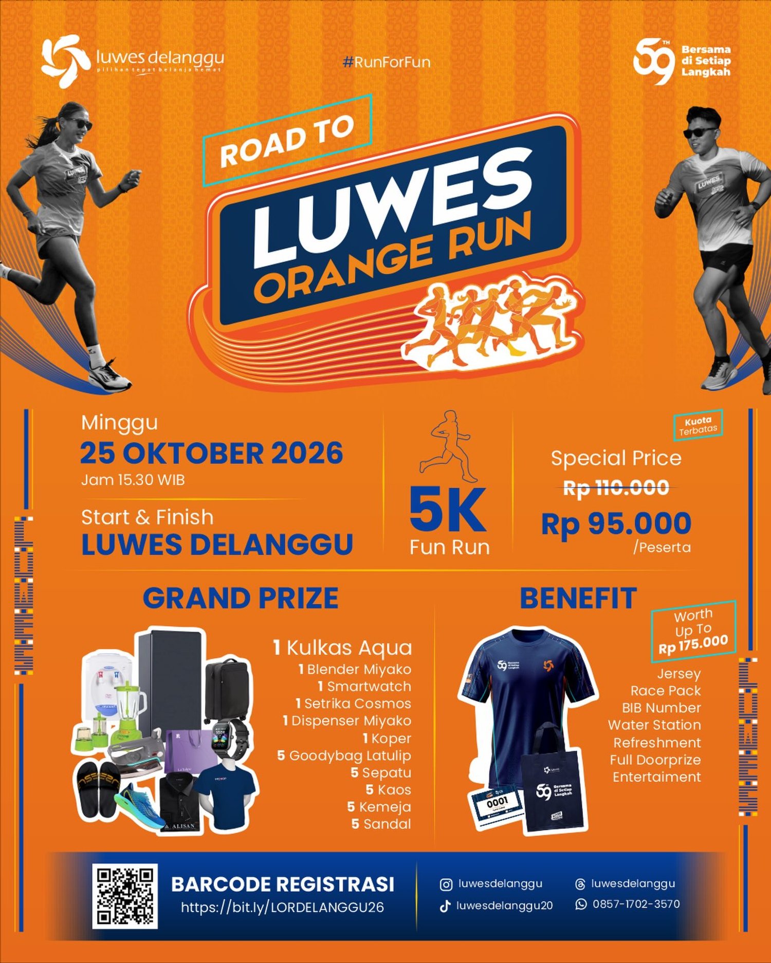 Road to Luwes Orange Run 2026