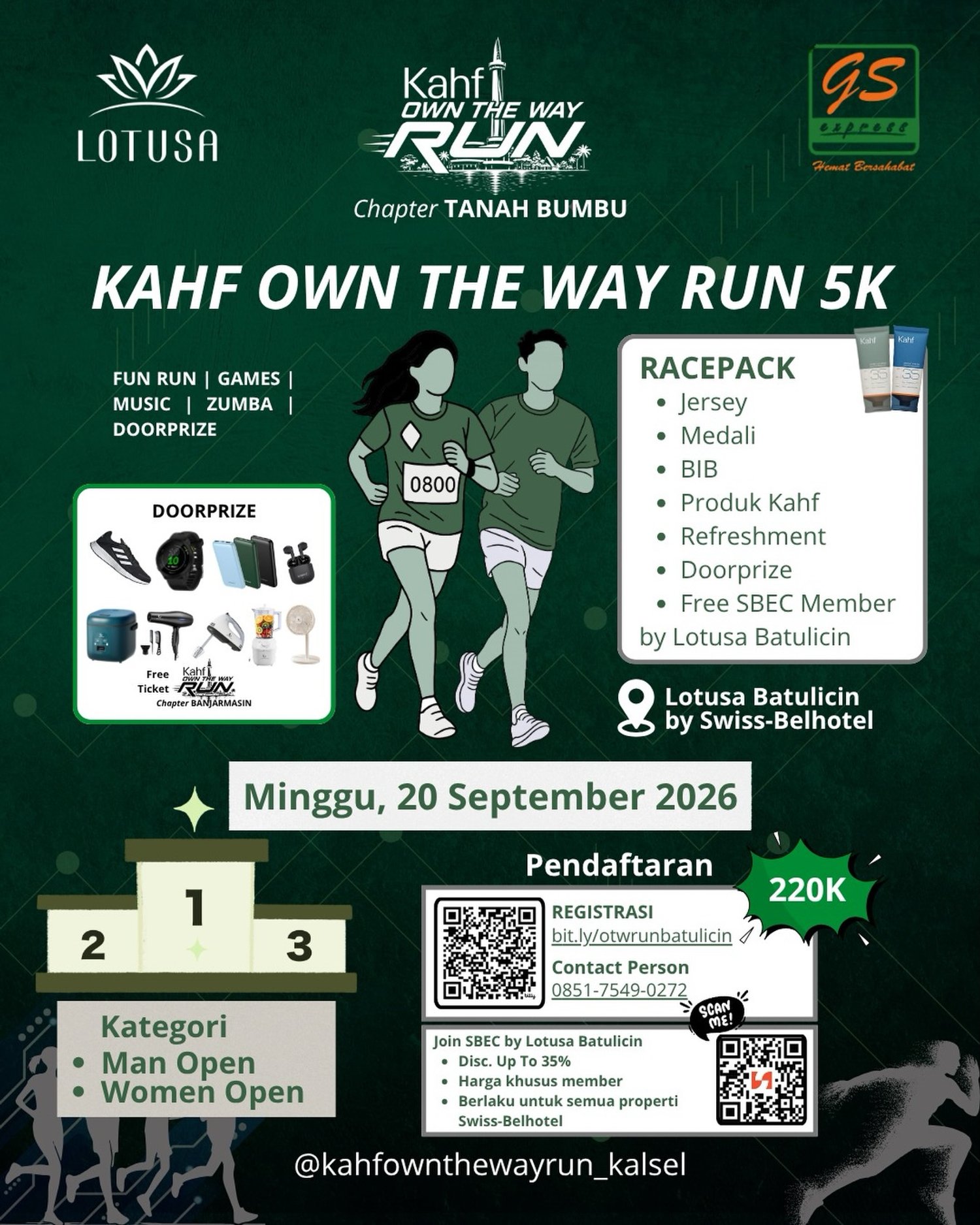 Kahf Own The Way Run 2026