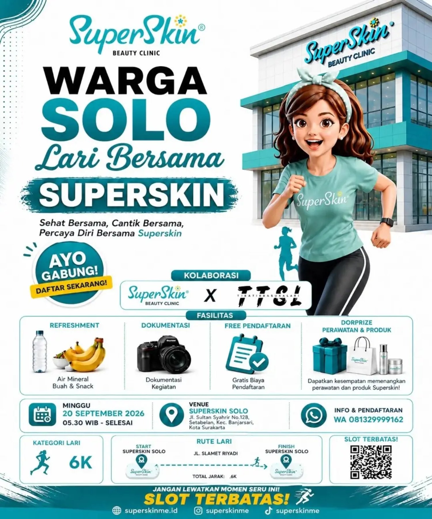 Warga Solo Lari Bersama Superskin 2026