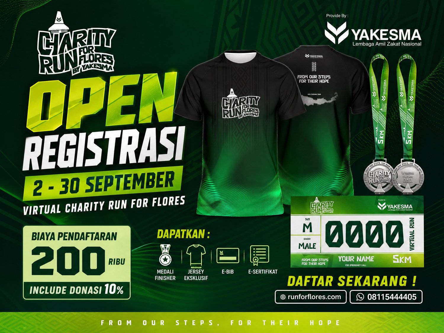 Charity Run for Flores by Yakesma 2026