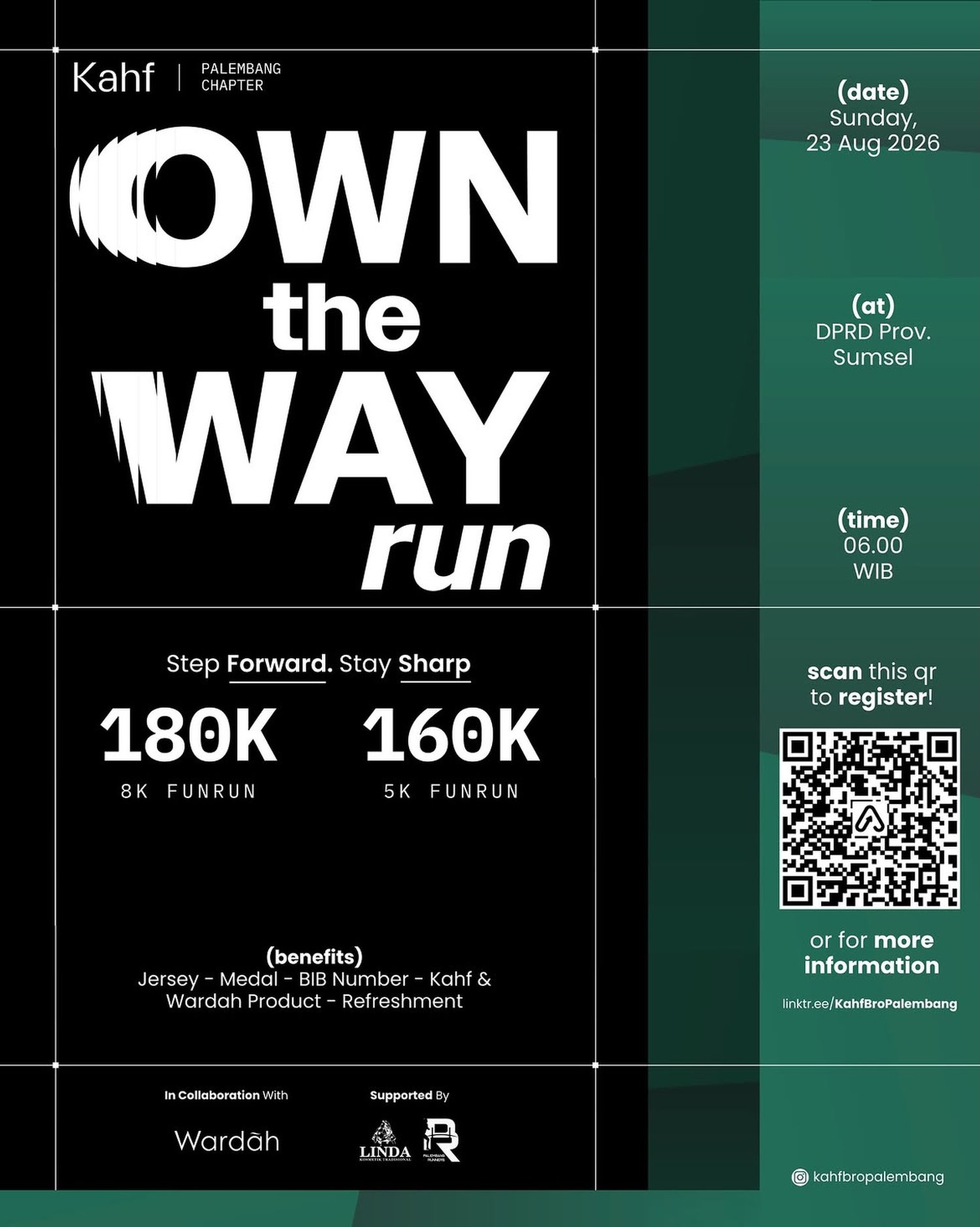 Kahf Own The Way Run Palembang 2026