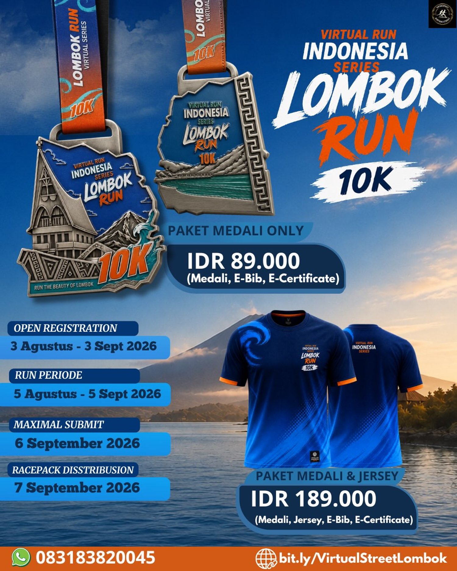Virtual Run Indonesia Series - Lombok Run 2026