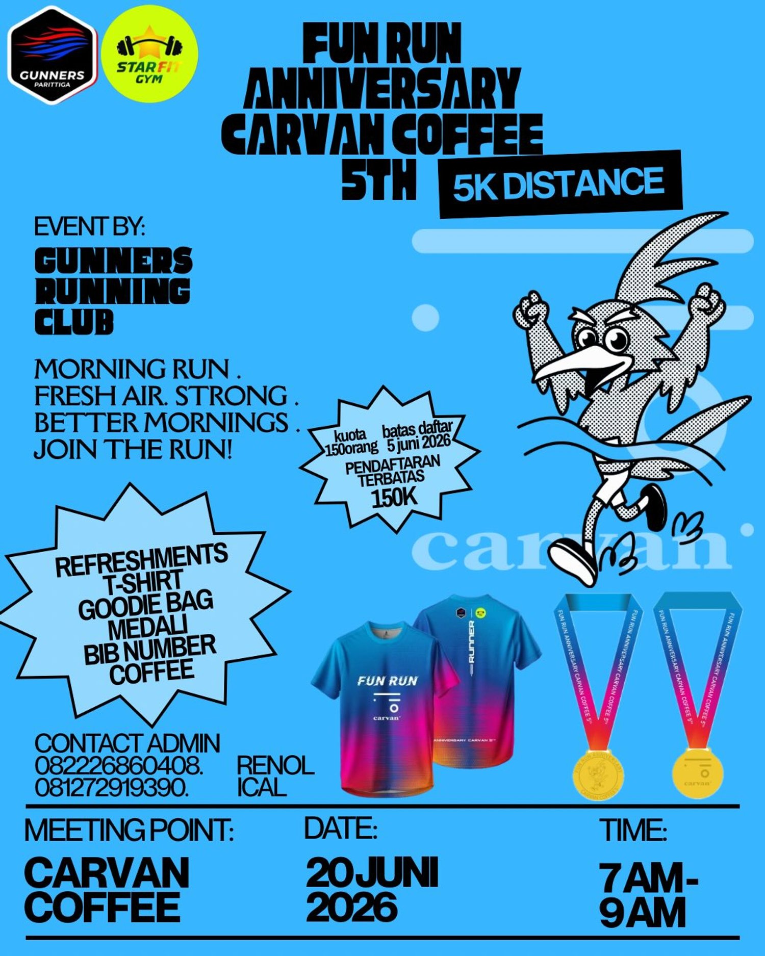 Fun Run Anniversary Carvan Coffee 2026