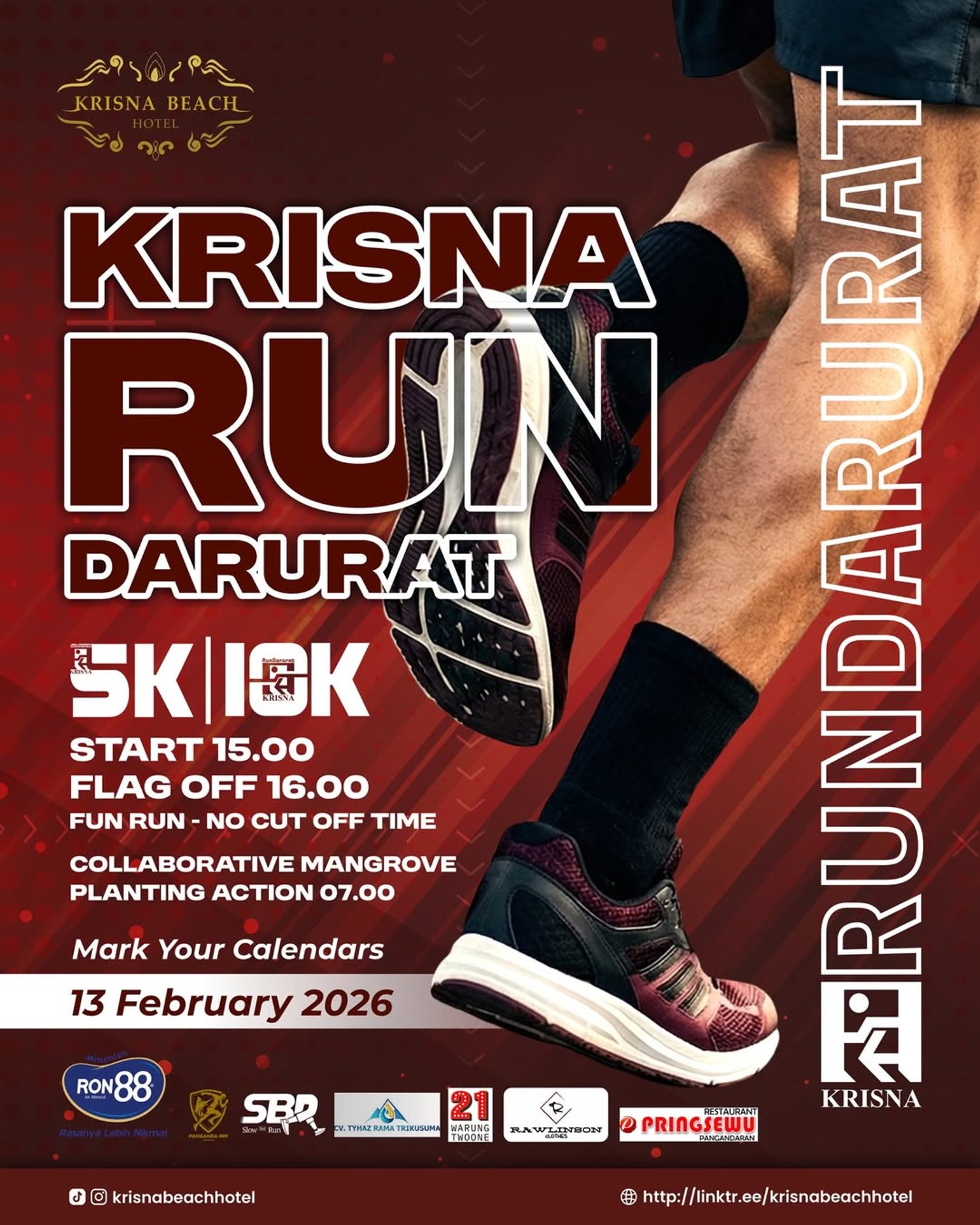 Krisna Run Darurat 2026