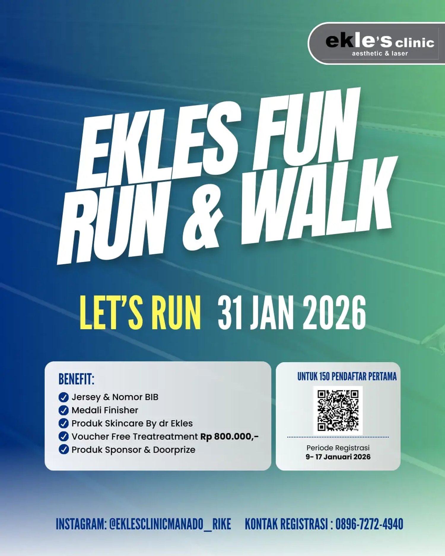 Ekles Fun Run & Walk 2026