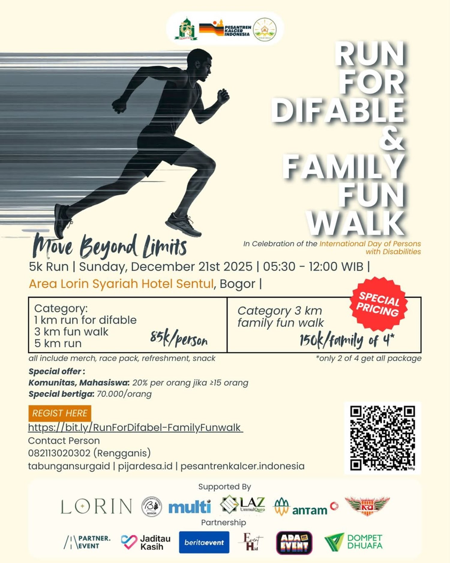 Run for Difable & Family Fun Walk 2025