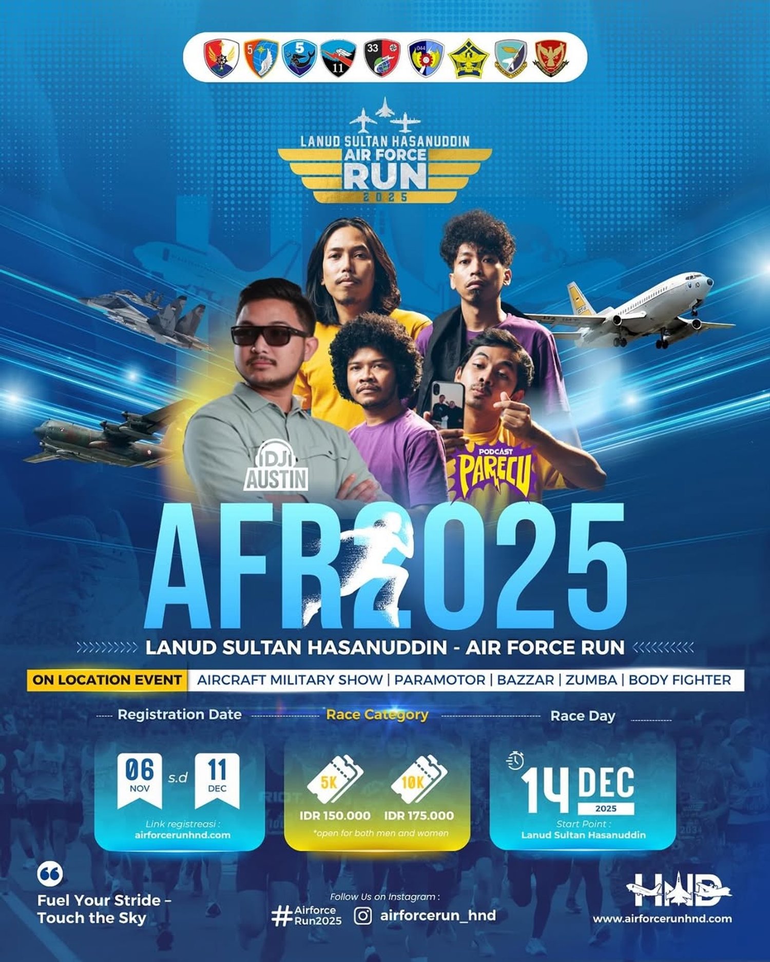 Lanud Sultan Hasanuddin Air Force Run 2025