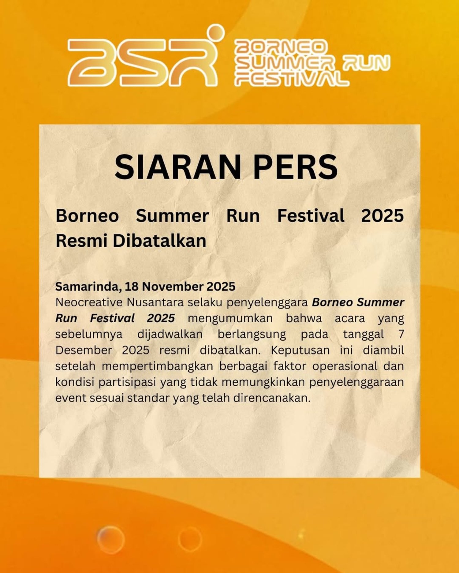 Borneo Summer Run Festival 2025