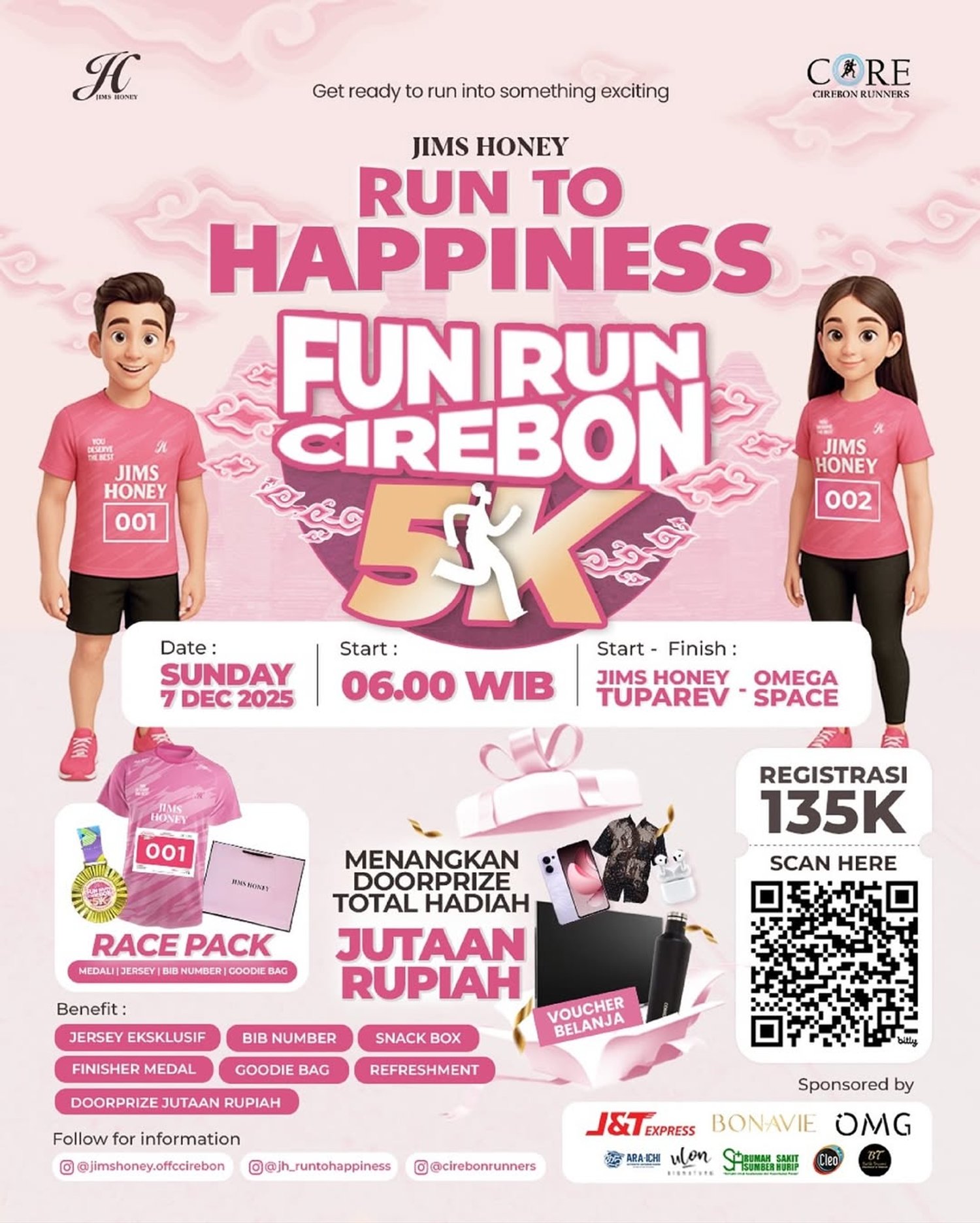 Jims Honey Run to Happiness - Fun Run Cirebon 2025