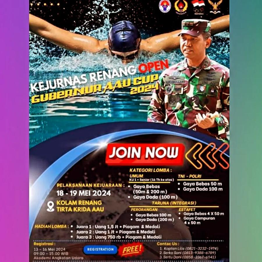 Kejurnas Renang Gubernur AAU Cup 2024