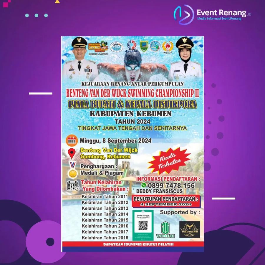 Benteng Van Der Wijck Swimming Championship II Kebumen 2024