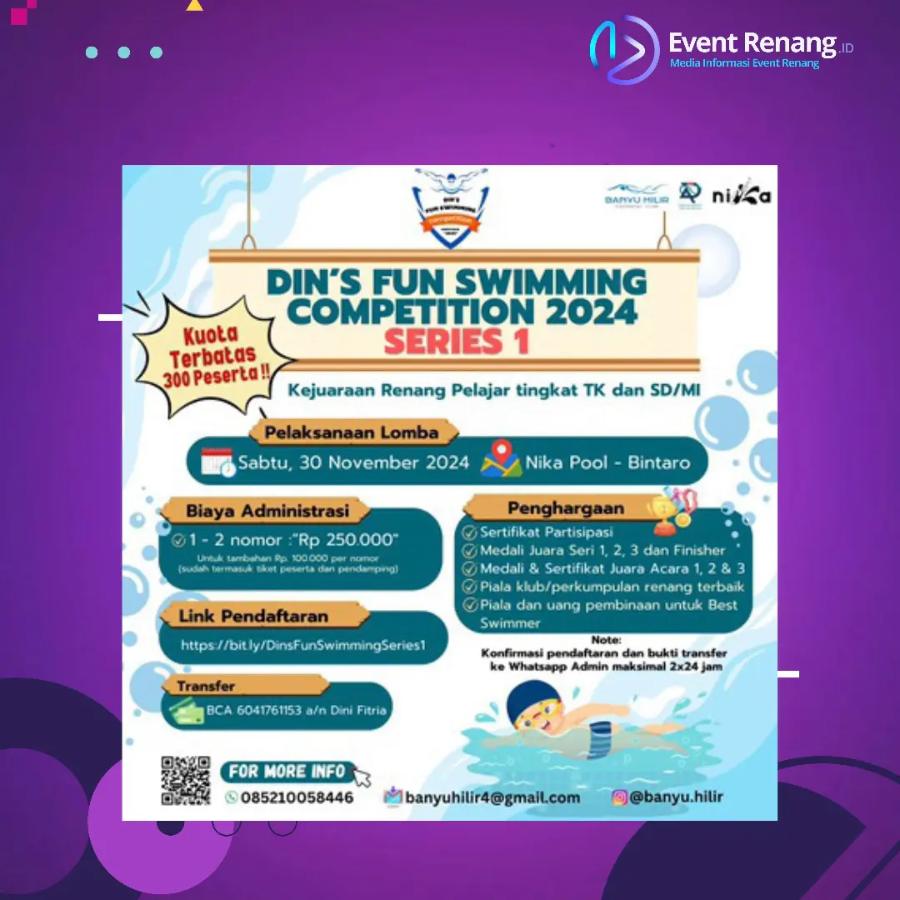 Din's Fun Swimming Competition 2024 Series 1