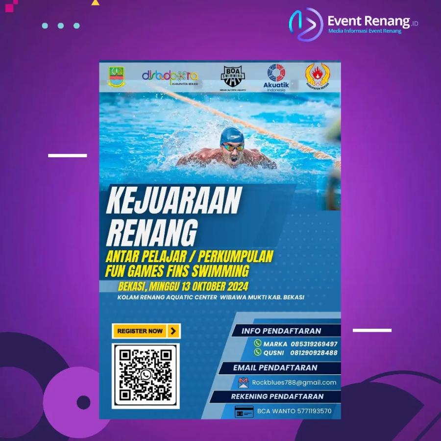 Bekasi Olympic Aquatic Fun Games Fins Swimming 2024