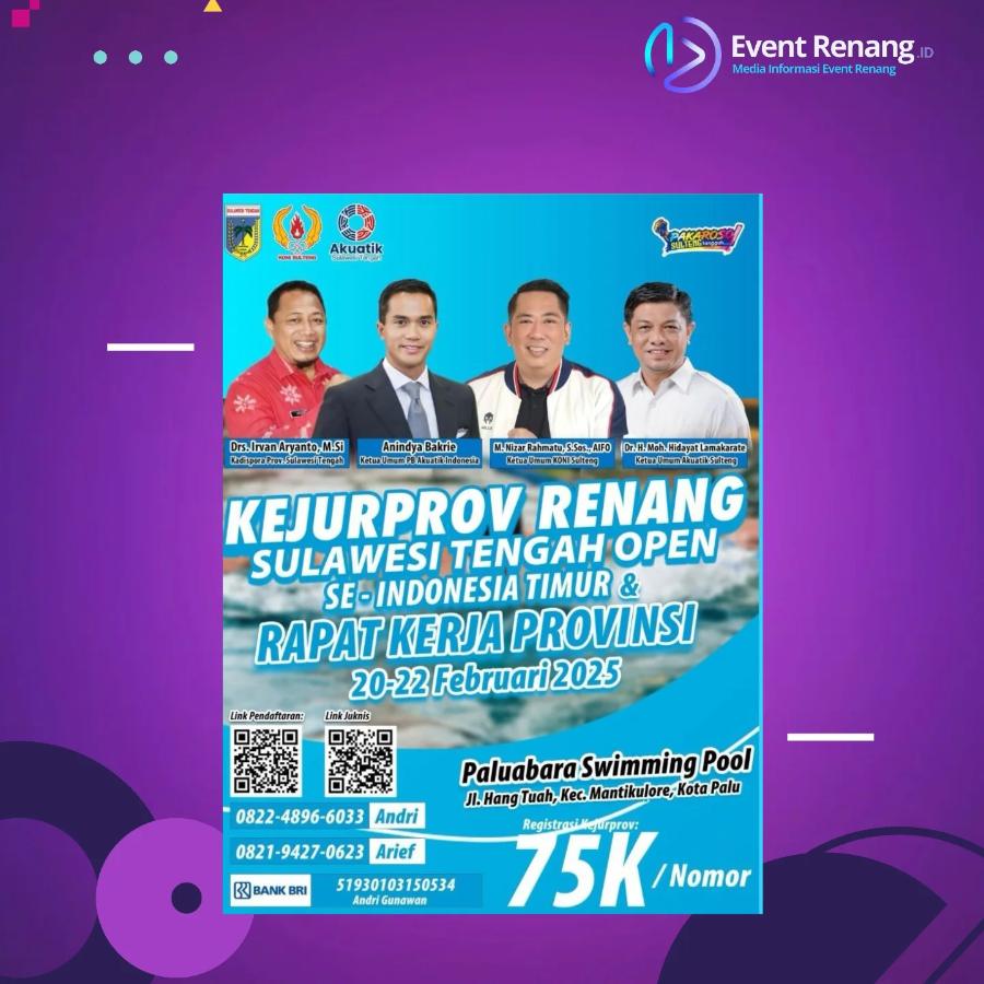 Kejurprov Renang Sulteng Open 2025