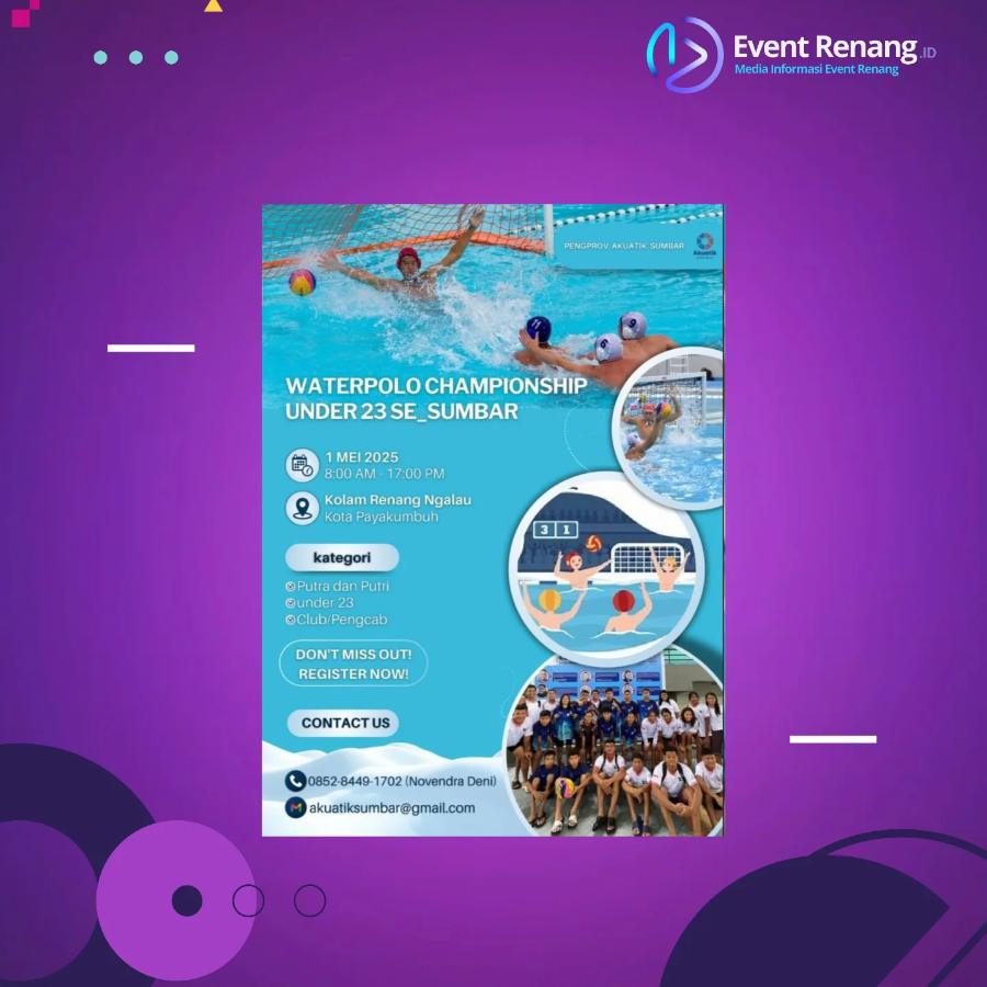 Kejuaraan Waterpolo Sumbar Under 23 Championship 2025