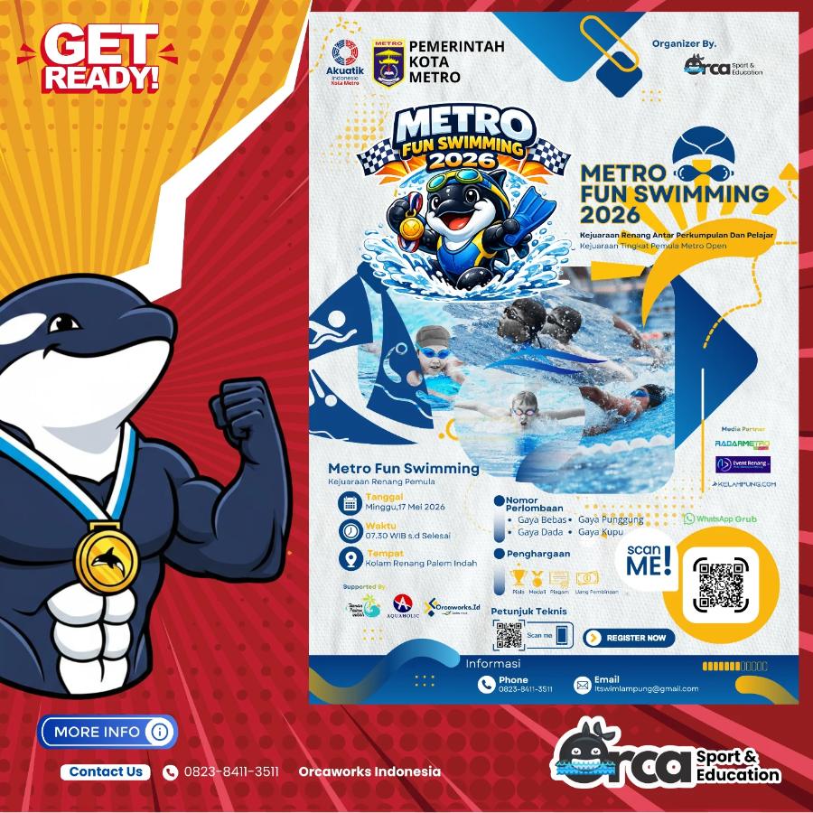 Pemula Metro Fun Swimming 2026 Akuatik Indonesia Kota Metro