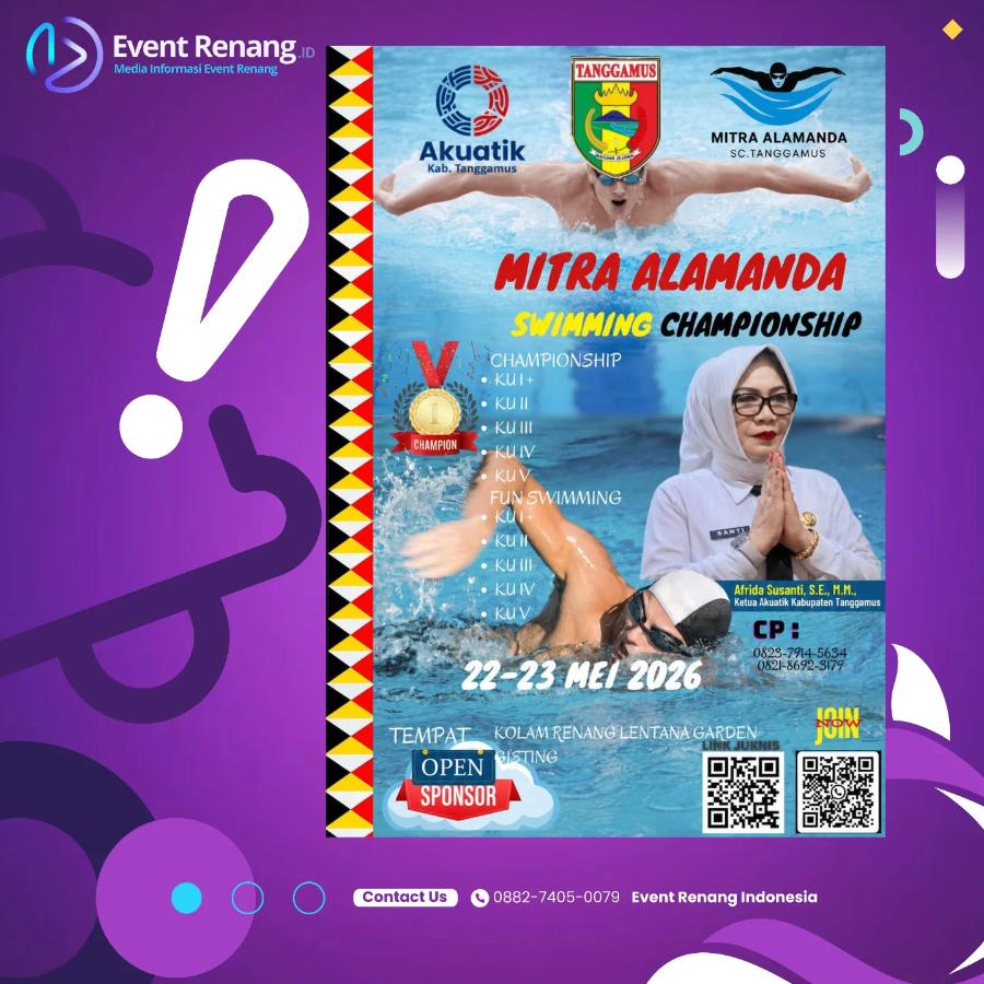 Antar Perkumpulan & Pelajar MITRA ALAMANDA SWIMMING CHAMPIONSHIP 2026