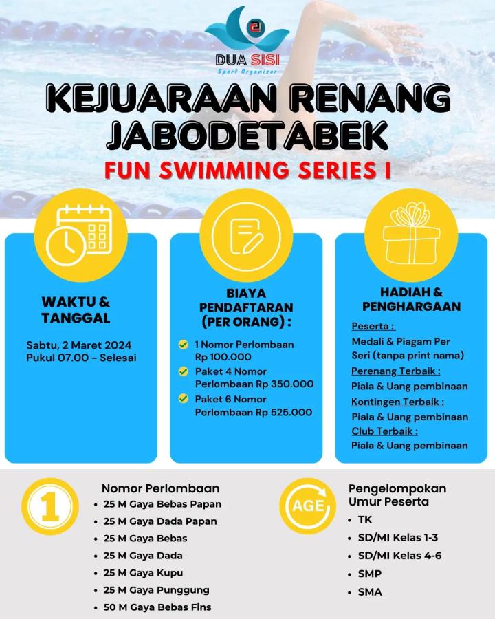 BANTEN Pemula dan Fun Swimming Competition 2024