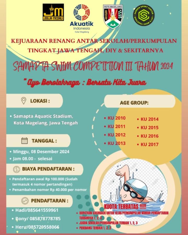 KR Sekolah/Perkumpulan SMAPTA Swim Competition II 2024