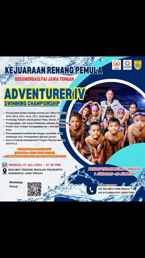 Kejuaraan Renang KU - KR Balibay Sukoharjo 2025