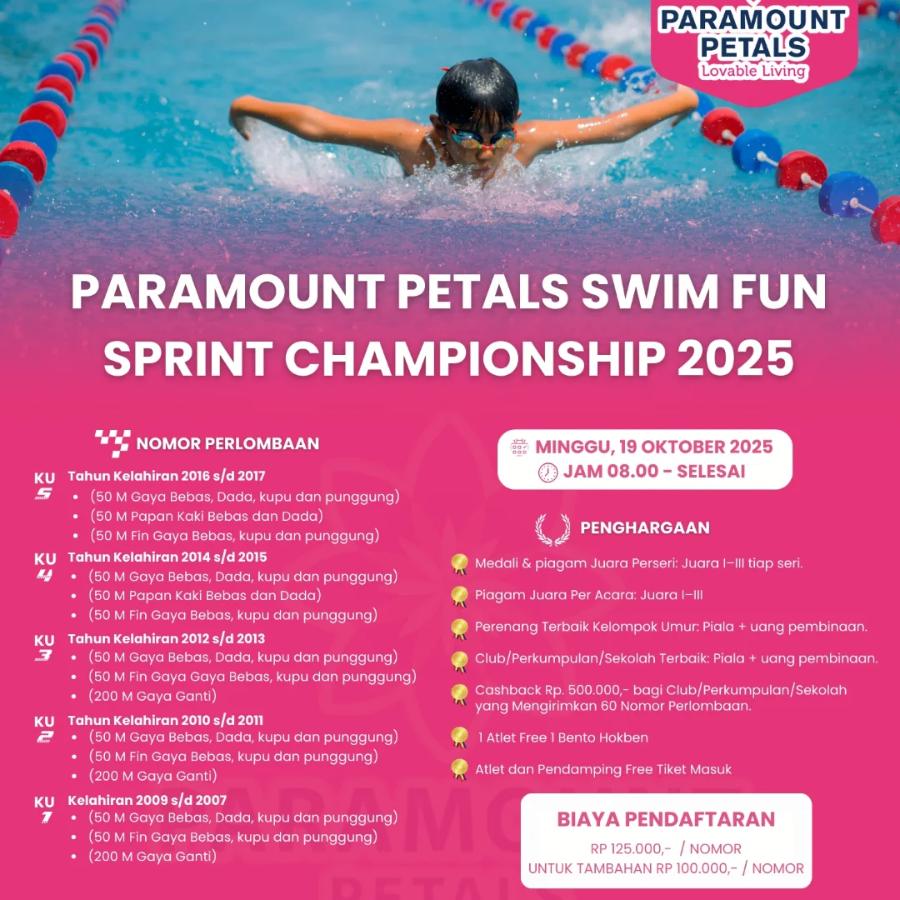 PARAMOUNT PETALS SWIM FUN SPRINT CHAMPIONSHIP 2025