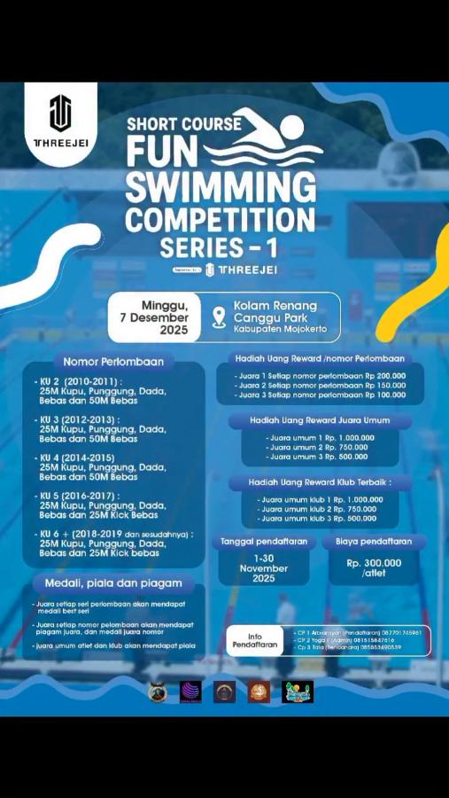 SHORT COURSE FUN SWIMMING COMPETITION SERIES - 1 2025