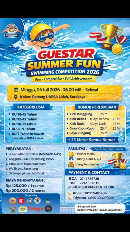 Guestar Summer Fun Swimming Competition 2026