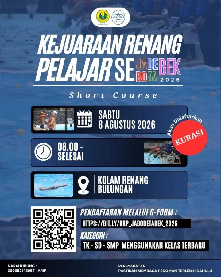 KEJUARAAN RENANG PELAJAR SE-JABODETABEK - Kolam Renang Bulungan 2026
