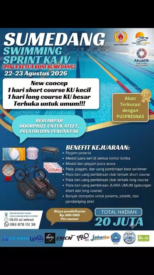 Sumedang Swimming Sprint KA IV (Piala Ketua KONI Sumedang) 2026
