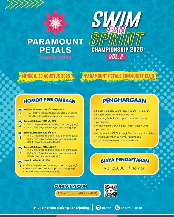 PARAMOUNT PETALS SWIM FUN SPRINT CHAMPIONSHIP 2026 VOL 2