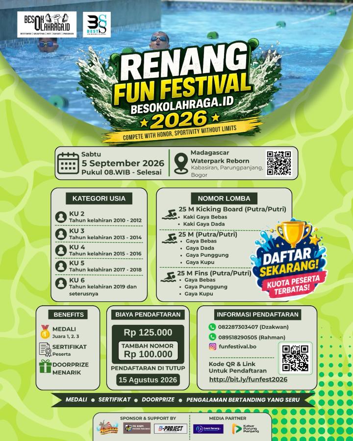 RENANG FUN FESTIVAL BESOKOLAHRAGA.ID 2026