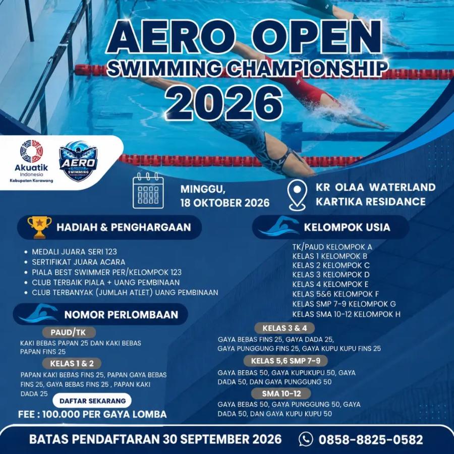 AERO OPEN SWIMMING CHAMPIONSHIP 2026