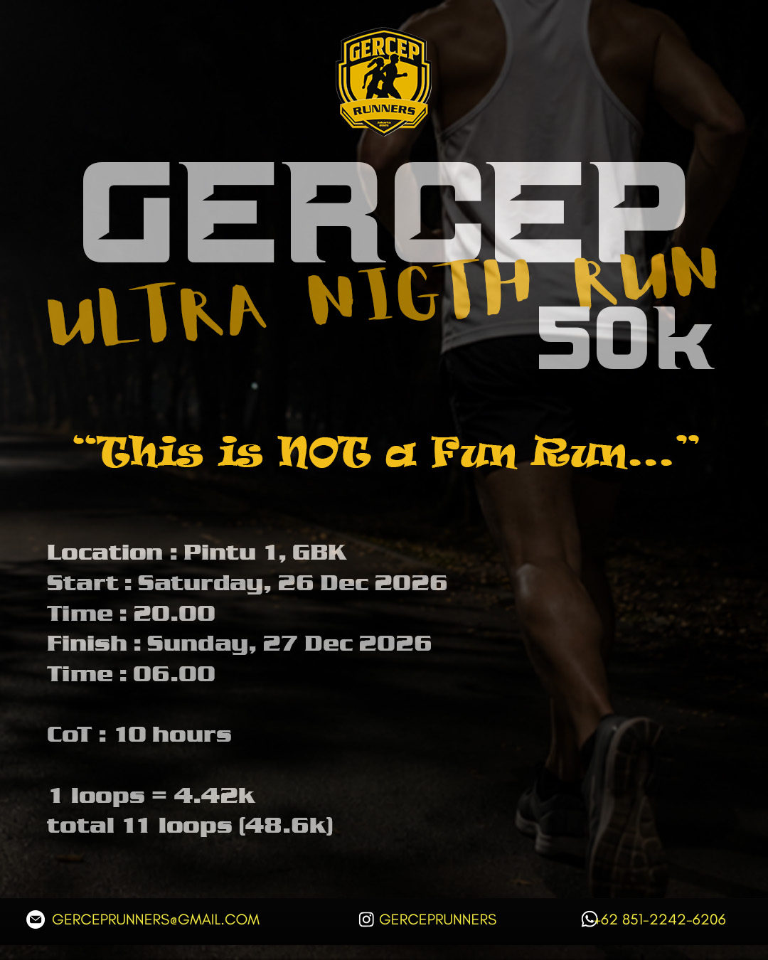 GERCEP Ultra Night Run 50k